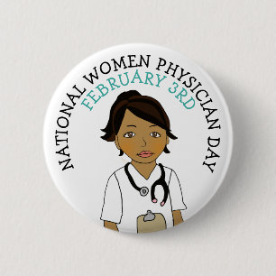 Badge Rond 5 Cm Journée nationale des femmes médecins le 3 février