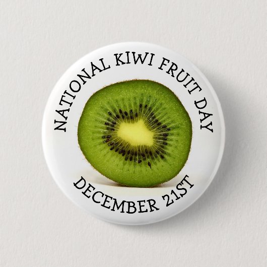 Badge Rond 5 Cm Journée nationale des fruits de Kiwi (Devant)