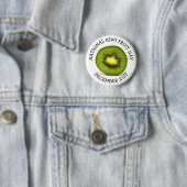 Badge Rond 5 Cm Journée nationale des fruits de Kiwi (En situation)