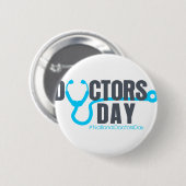 Badge Rond 5 Cm Journée nationale des médecins (Devant & derrière)