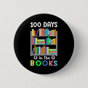 Badge Rond 5 Cm Jours Dans Les Livres Lecture Bibliothécaire Étudi