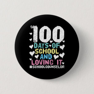 Badge Rond 5 Cm Jours De Conseiller Scolaire 100e Jour De L'École