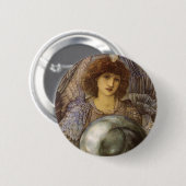 Badge Rond 5 Cm Jours de la Création, Premier Jour par Burne Jones (Devant & derrière)