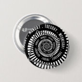 Badge Rond 5 Cm Jours de la semaine (Devant & derrière)