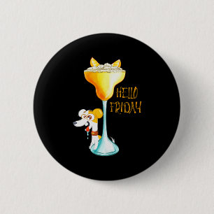 Badge Rond 5 Cm Jours De La Semaine Bonjour Vendredi en détresse T