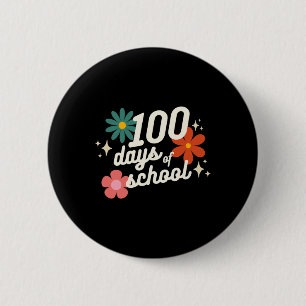 Badge Rond 5 Cm Jours De L'École Rétro Enseignant Étudiant Materne