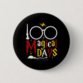 Badge Rond 5 Cm Jours De Mal Géré Enseignants Enfants 100 Magique (Devant)