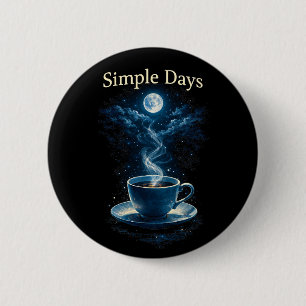 Badge Rond 5 Cm Jours Simples