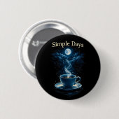 Badge Rond 5 Cm Jours Simples (Devant & derrière)