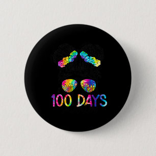 Badge Rond 5 Cm Jours Smarter Heureux 100 Jours De L'École Messy B