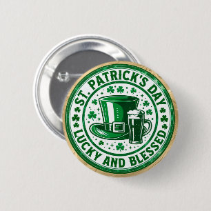 Badge Rond 5 Cm Joyeuse et bénie Saint-Patrick
