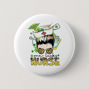 Badge Rond 5 Cm Joyeuse Fête De La Saint-Patrick Femmes Et Hommes