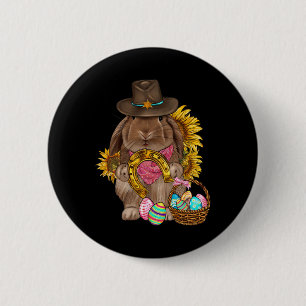 Badge Rond 5 Cm Joyeuse fête de Pâques pour hommes femmes garçons