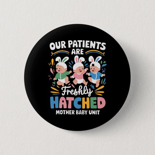 Badge Rond 5 Cm Joyeuse fête de Pâques pour par (Devant)