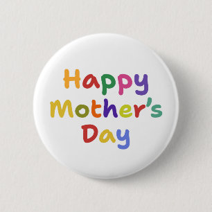 Badge Rond 5 Cm Joyeuse fête des Mères