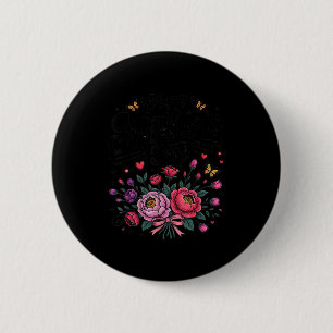 Badge Rond 5 Cm Joyeuse fête des mères 2026 bouquet floral vintage