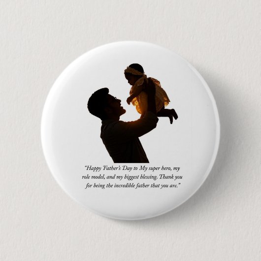 Badge Rond 5 Cm Joyeuse fête des Pères (Devant)