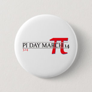 Badge Rond 5 Cm Joyeuse fête du Pi 14 mars