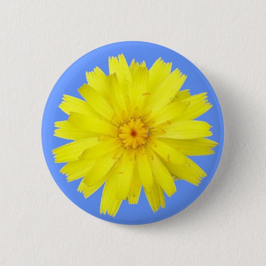 Badge Rond 5 Cm Joyeuse image Jaune Dandelion (Devant)
