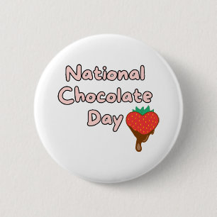 Badge Rond 5 Cm Joyeuse journée nationale du chocolat