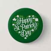 Badge Rond 5 Cm Joyeuse Saint-Patrick (Devant)