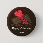 Badge Rond 5 Cm Joyeuse Saint-Valentin (Devant)