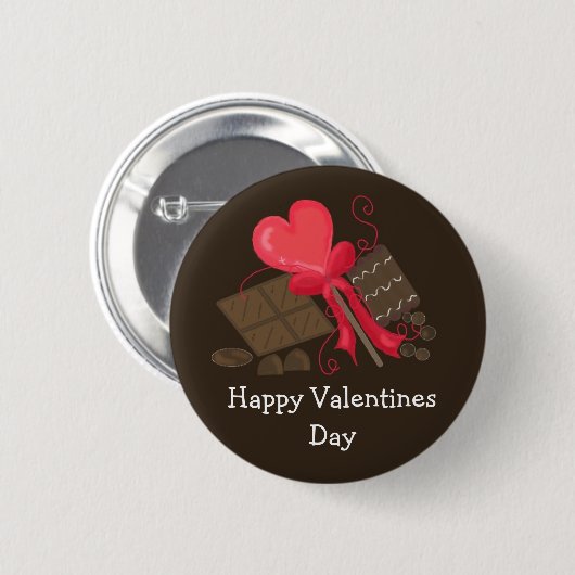 Badge Rond 5 Cm Joyeuse Saint-Valentin (Devant & derrière)