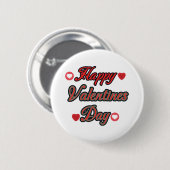 Badge Rond 5 Cm Joyeuse Saint-Valentin pour le cadeau (Devant & derrière)