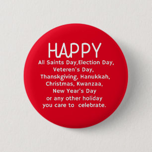 Badge Rond 5 Cm Joyeuses fêtes