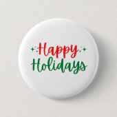 Badge Rond 5 Cm Joyeuses fêtes (Devant)