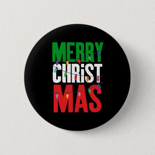 Badge Rond 5 Cm Joyeuses lumières de Noël