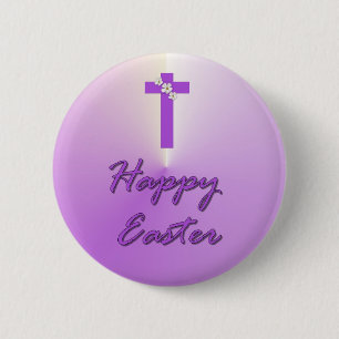 Badge Rond 5 Cm Joyeuses Pâques