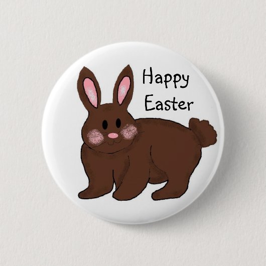 Badge Rond 5 Cm Joyeuses Pâques (Devant)