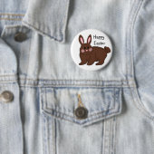 Badge Rond 5 Cm Joyeuses Pâques (En situation)