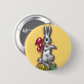 Badge Rond 5 Cm Joyeuses Pâques #1 (Devant & derrière)