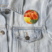 Badge Rond 5 Cm Joyeuses Tulipes de Pâques (En situation)