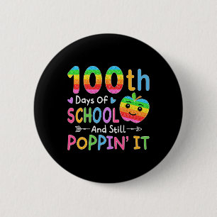 Badge Rond 5 Cm Joyeux 100 Jours D'École Et Encore Pupper' It Kids