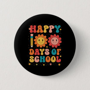 Badge Rond 5 Cm Joyeux 100 Jours D'Enseignant 100E Jour De Scho