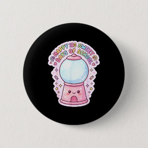 Badge Rond 5 Cm Joyeux 100 jours sucrés d'école distributeur de bo