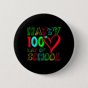 Badge Rond 5 Cm Joyeux 100e jour d'école 100 jours Adorables élève