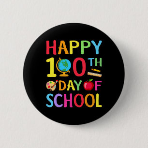 Badge Rond 5 Cm Joyeux 100e jour d'école 100 jours d'école Enseign