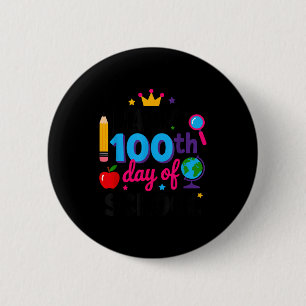 Badge Rond 5 Cm Joyeux 100e jour d'école 100 jours plus intelligen