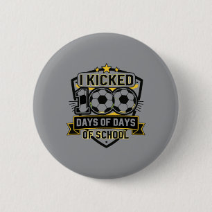 Badge Rond 5 Cm Joyeux 100e jour d'école vintage