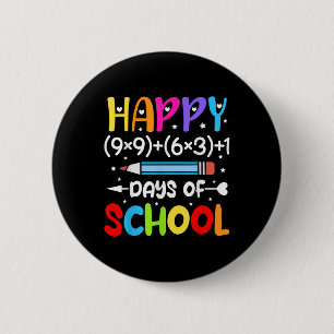 Badge Rond 5 Cm Joyeux 100ème Jour D'Enfants Scolaires 100 Jours S