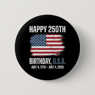Badge Rond 5 Cm Joyeux 250 Ans De Liberté 1776 2026 4 Juillet 250e