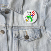 Badge Rond 5 Cm Joyeux 3ème anniversaire (j'ai 3) ans (En situation)