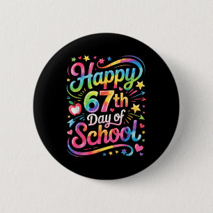 Badge Rond 5 Cm Joyeux 67 Jours D'école Meme100e Jour D'école Ti