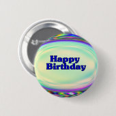 Badge Rond 5 Cm Joyeux anniversaire (Devant & derrière)