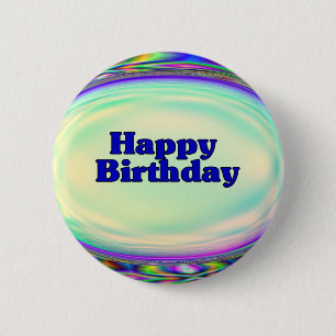 Badge Rond 5 Cm Joyeux anniversaire