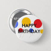 BADGE ROND 5 CM JOYEUX ANNIVERSAIRE (Devant & derrière)